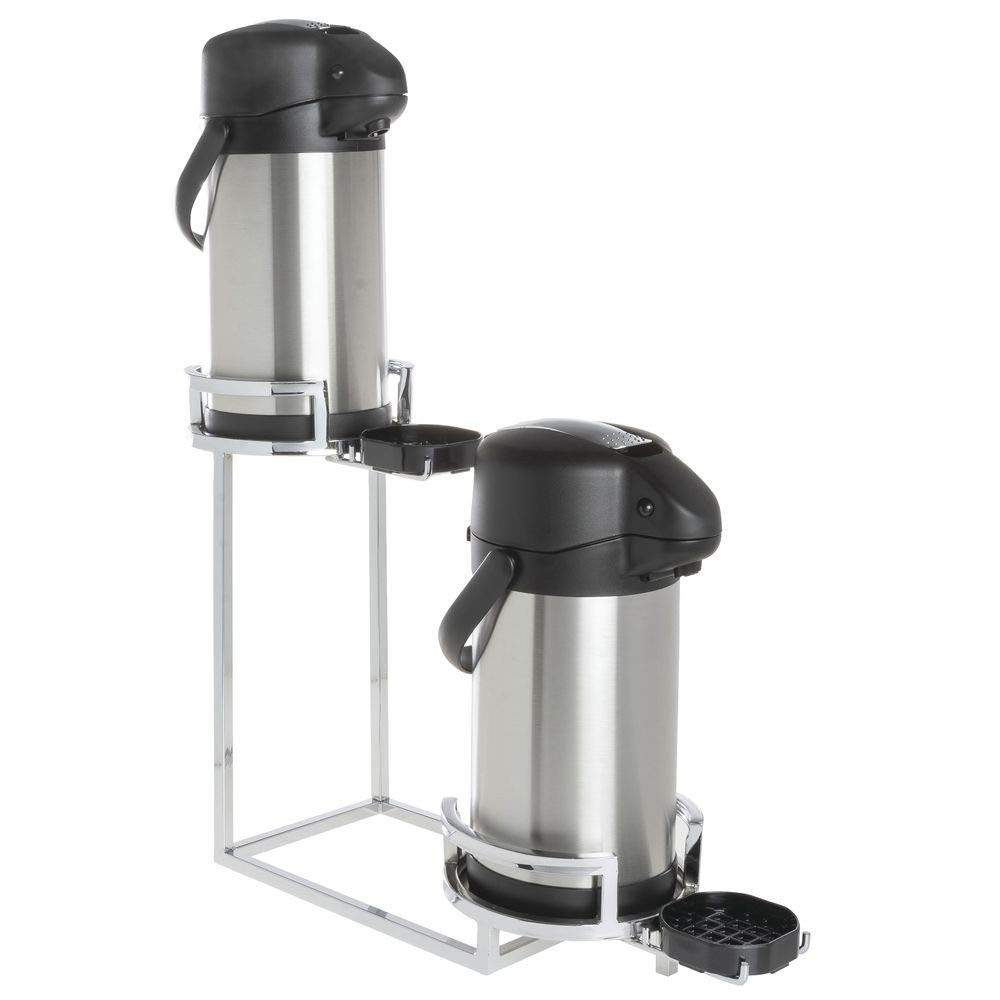 HUBERT Chrome 2-Tier Airpot Holder