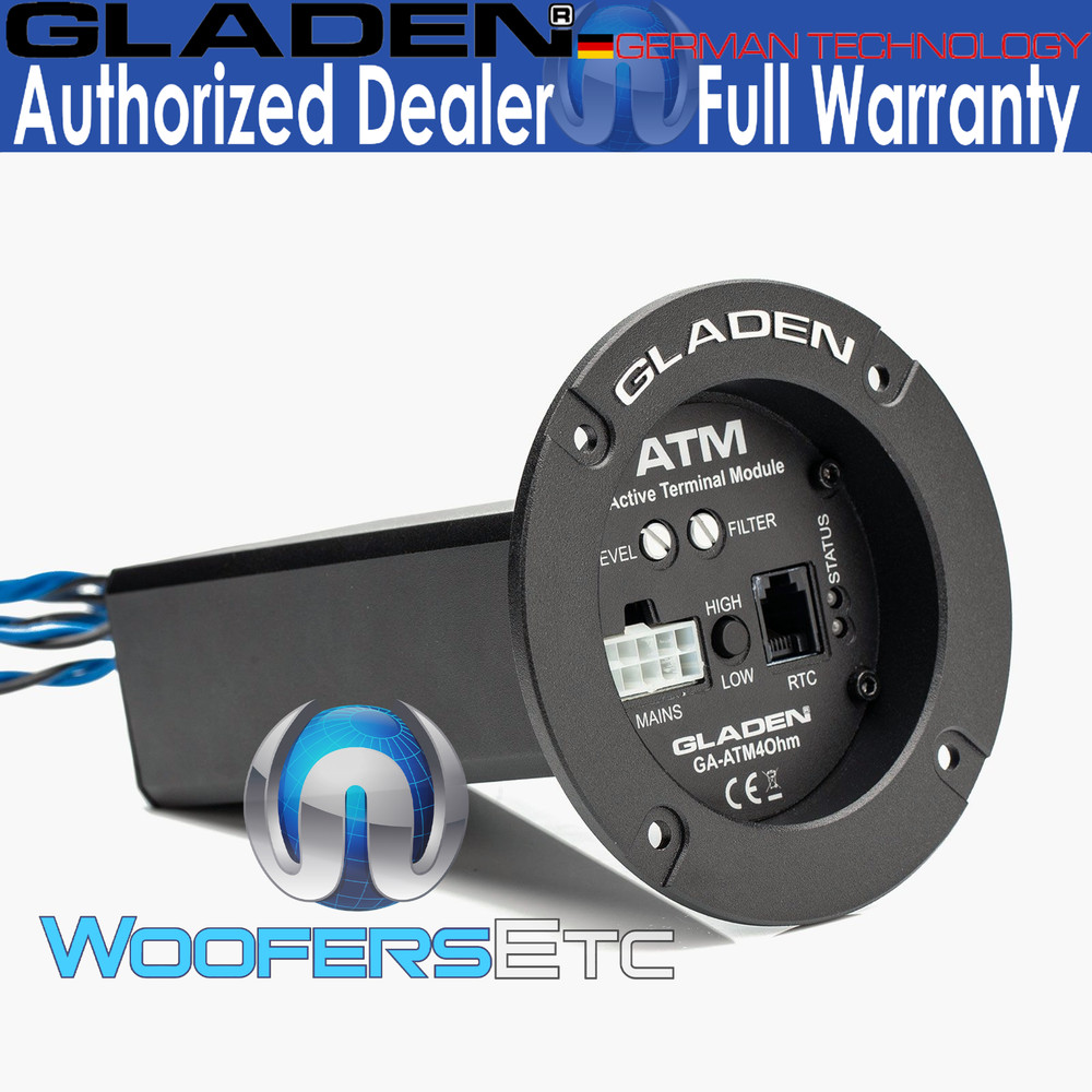 GLADEN ATM2 2-OHM 200W RMS MONO AMPLIFIER MODULE COMPACT SUBWOOFER INTEGRATION