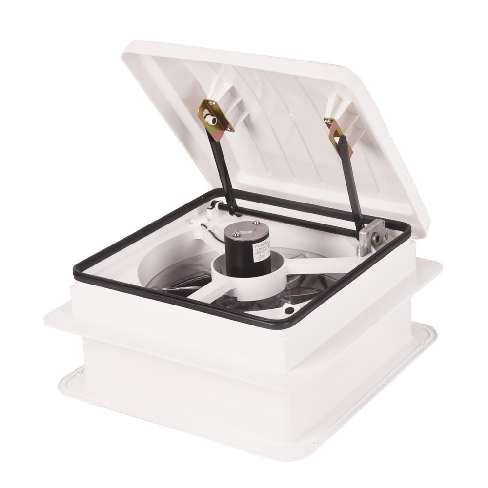 RV Roof Vent Fan 14" 4 Speed 12V RV Exhaust Fan Low Noise for Camper Trailer