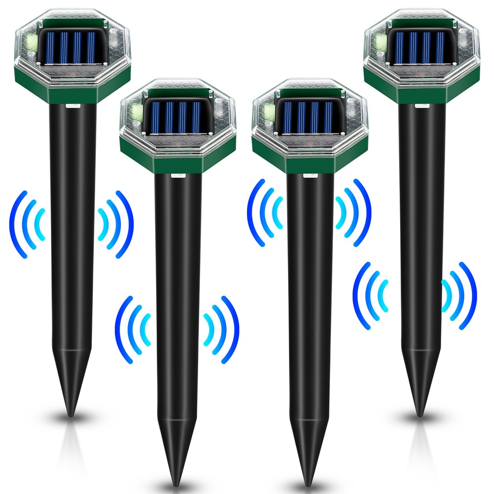 4 Pack Solar energy mousetrap octagonal model New