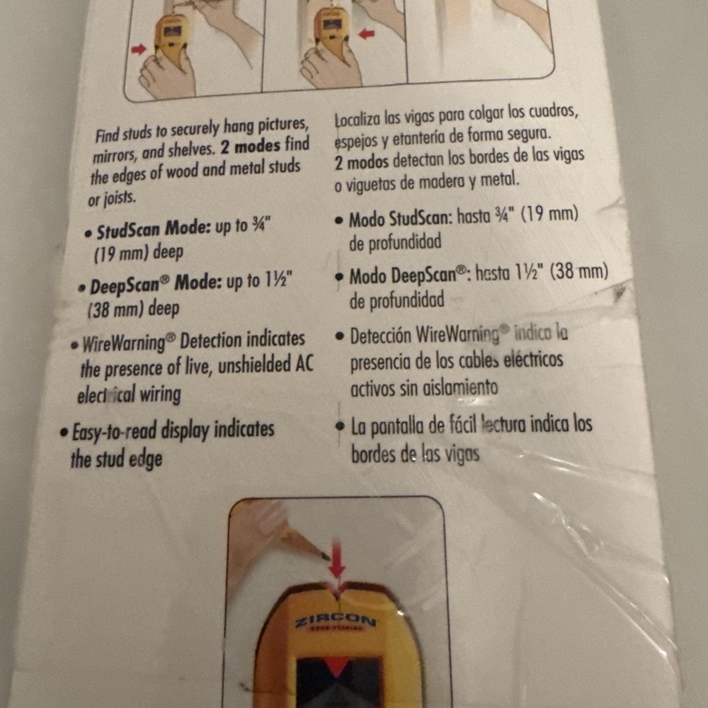 Zircon StudSensor HD55 Stud Finder - Yellow