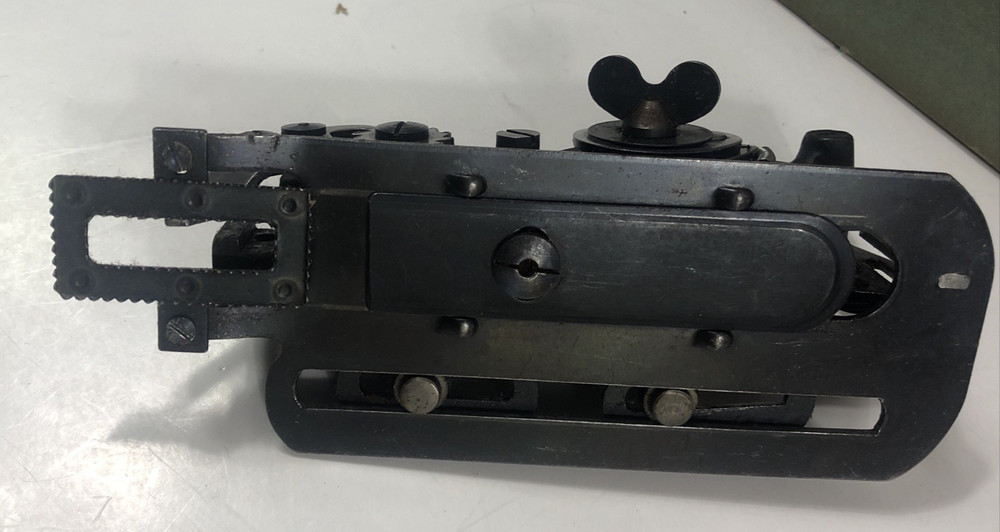 FAMOUS BUTTONHOLE WORKER ORIGINAL BOX With Instructions & Chisel Handle