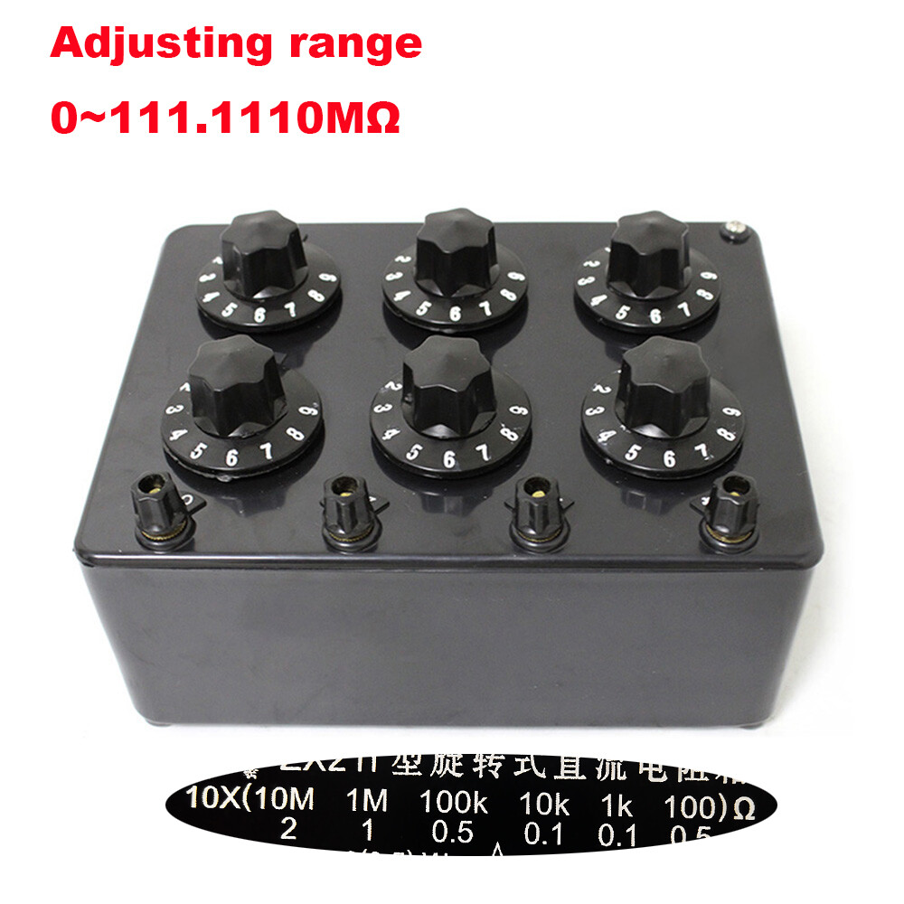 0-111.1110MΩ Variable Resistance Box Decade Resistor For Physics Teaching Tool