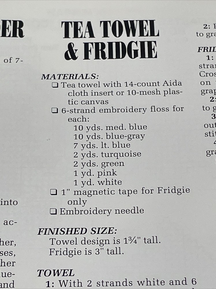 Teapot Set Annie's Attic Plastic Canvas Pattern