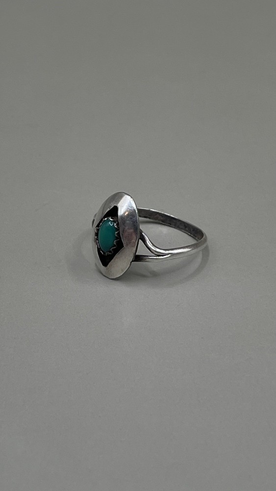 Southwestern Womens 4 Ring Sterling Silver Turquoise