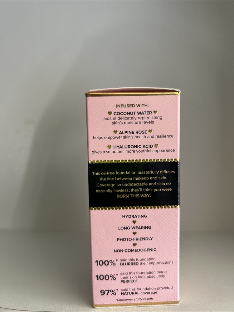TOO FACED ~ BORN THIS WAY UNDETECTABLE COVERAGE FOUNDATION ~ SNOW ~ 1.0 OZ