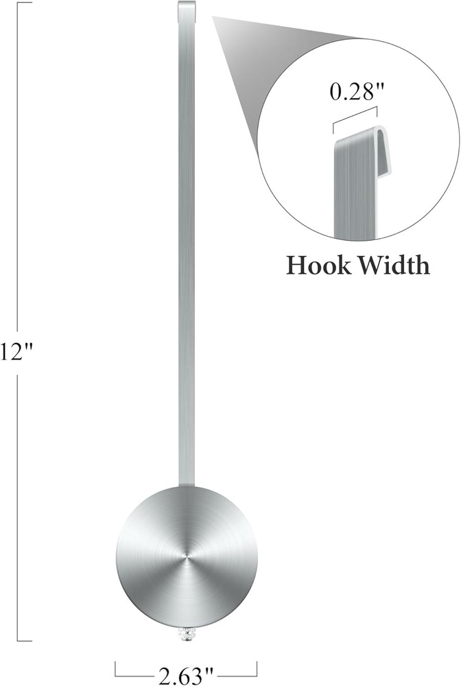 Quartz Wall Clock Pendulum Replacement - Aluminum Traditional Mechanical Cloc...