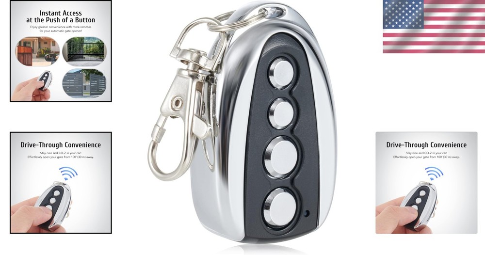 Convenient 100ft Remote Control for Sliding Gates with Auto Close Function