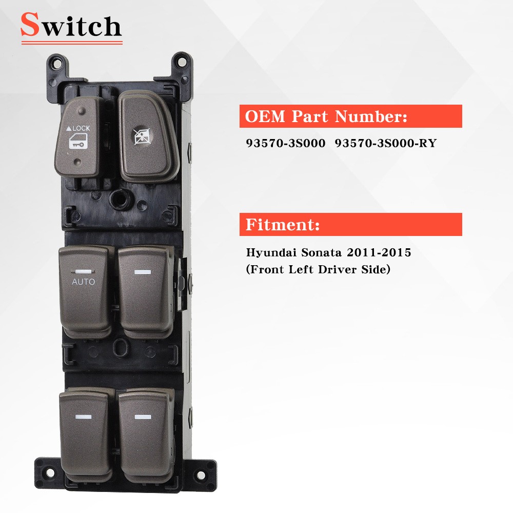 🔥For 2009-2010 HYUNDAI SONATA POWER WINDOW MASTER CONTROL SWITCH DRIVER SIDE US