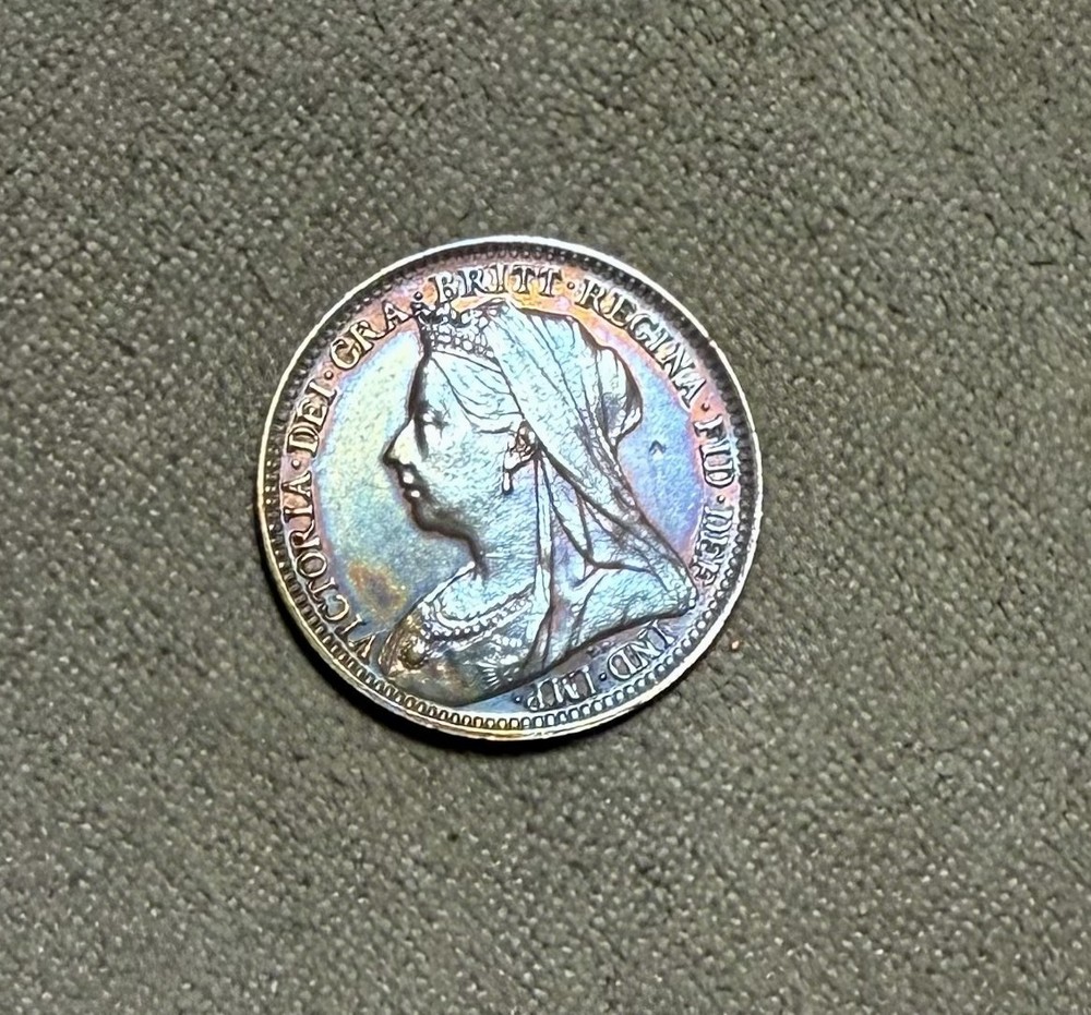 1893 GREAT BRITAIN 3 Pence uncirculated