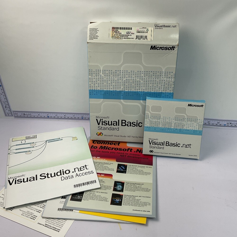 Microsoft X09-46122 Visual Basic.Net Standard Version 2003 Key