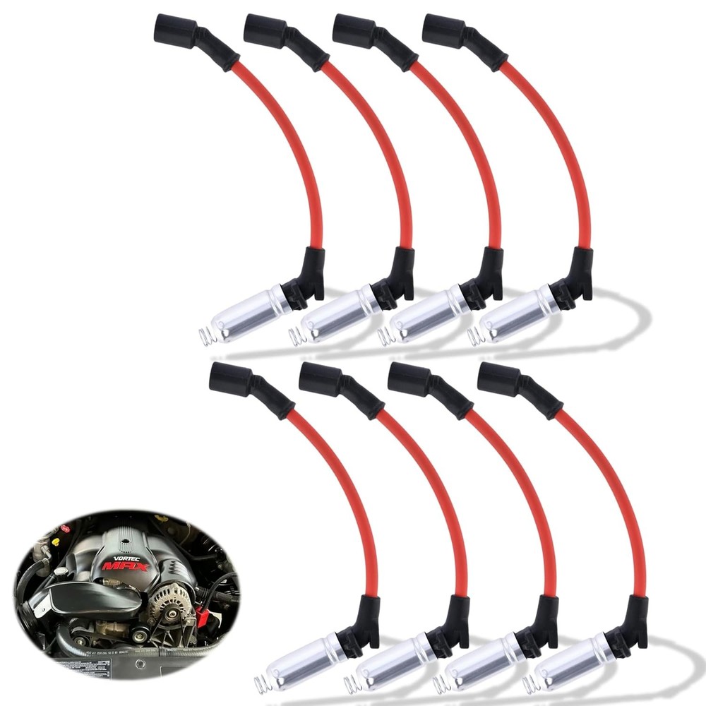 High Performance 10.5mm High Temp Resistant Spark Plug Ignition Wires Set for Ch