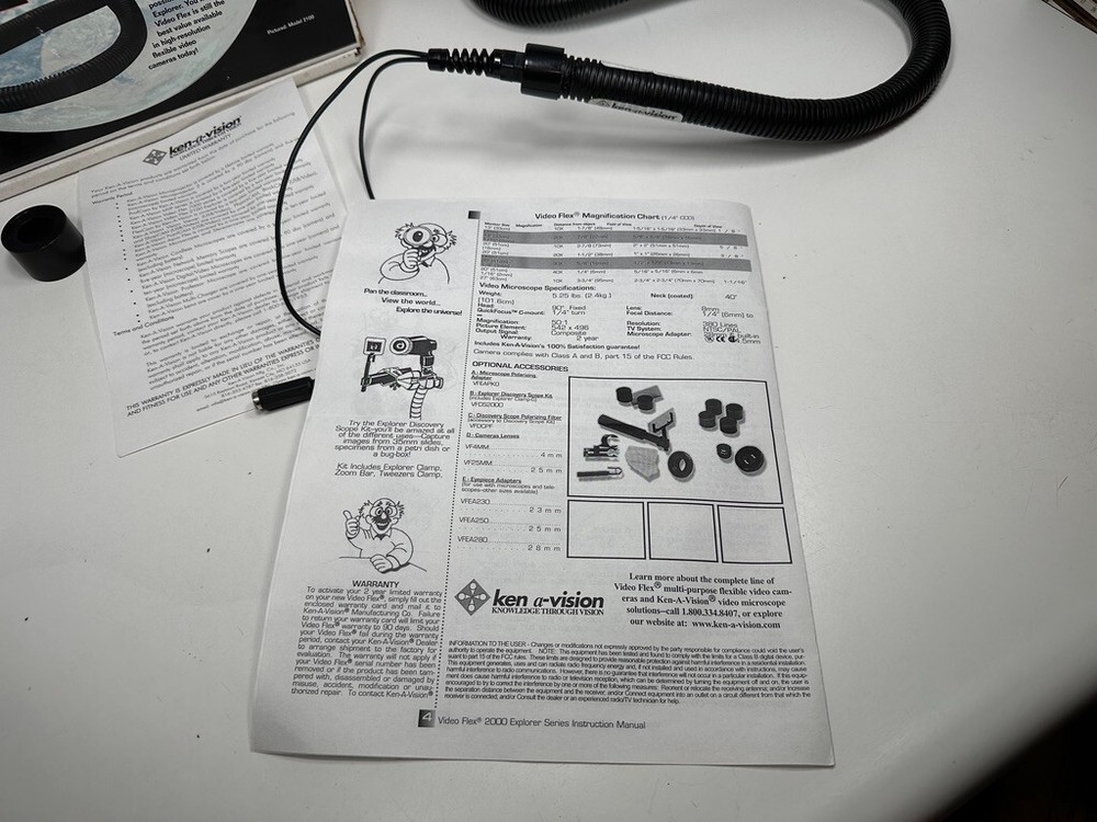 Ken A Vision Video Flex 2000 Explorer Model 2100