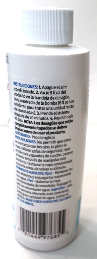 (4 - 8oz bottles) NU-LINE AC Drain Line Cleaner