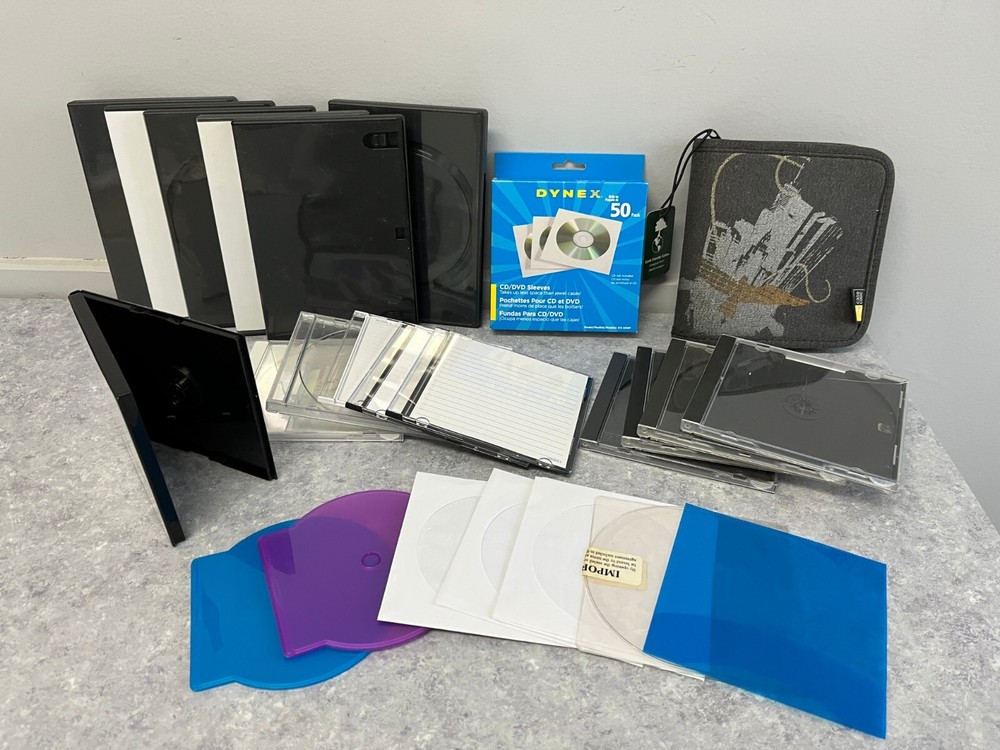 CD/DVD Cases - Various types - New and Used