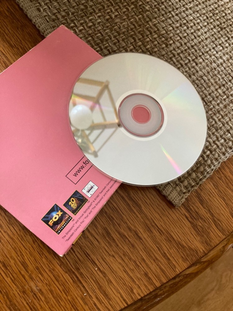 The Simpsons Virtual Springfield Computer game 1997 CD ROM