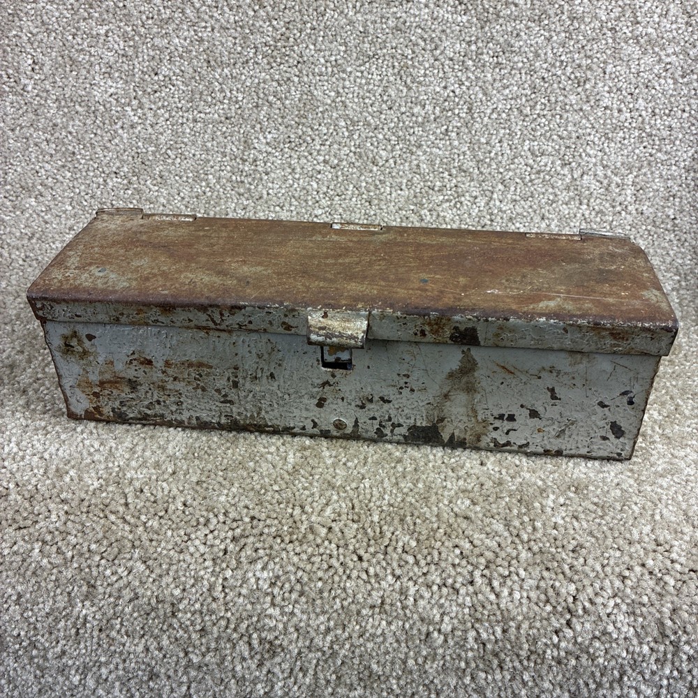 Vintage Heavy Duty Small Tool Box Tractor Mounted ?
