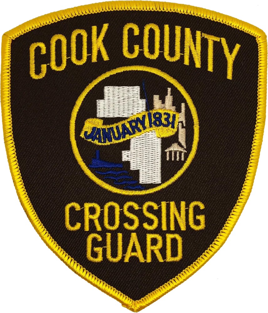COOK COUNTY SHOULDER PATCH: Crossing Guard Standard