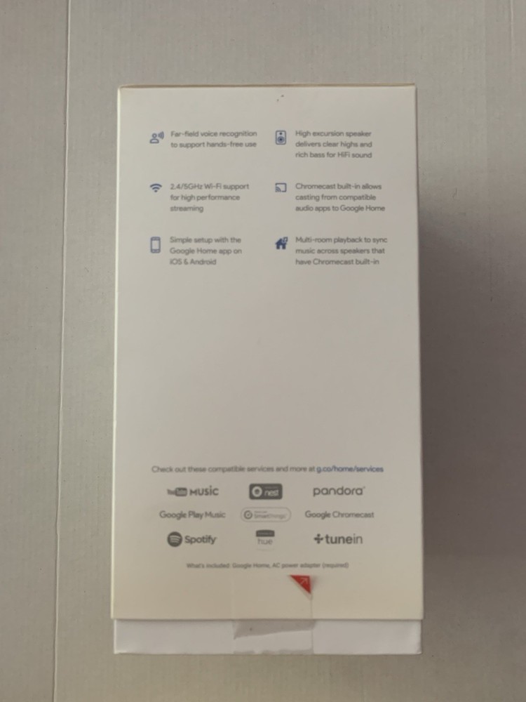 Google Home Smart Assistant - White Slate (US)