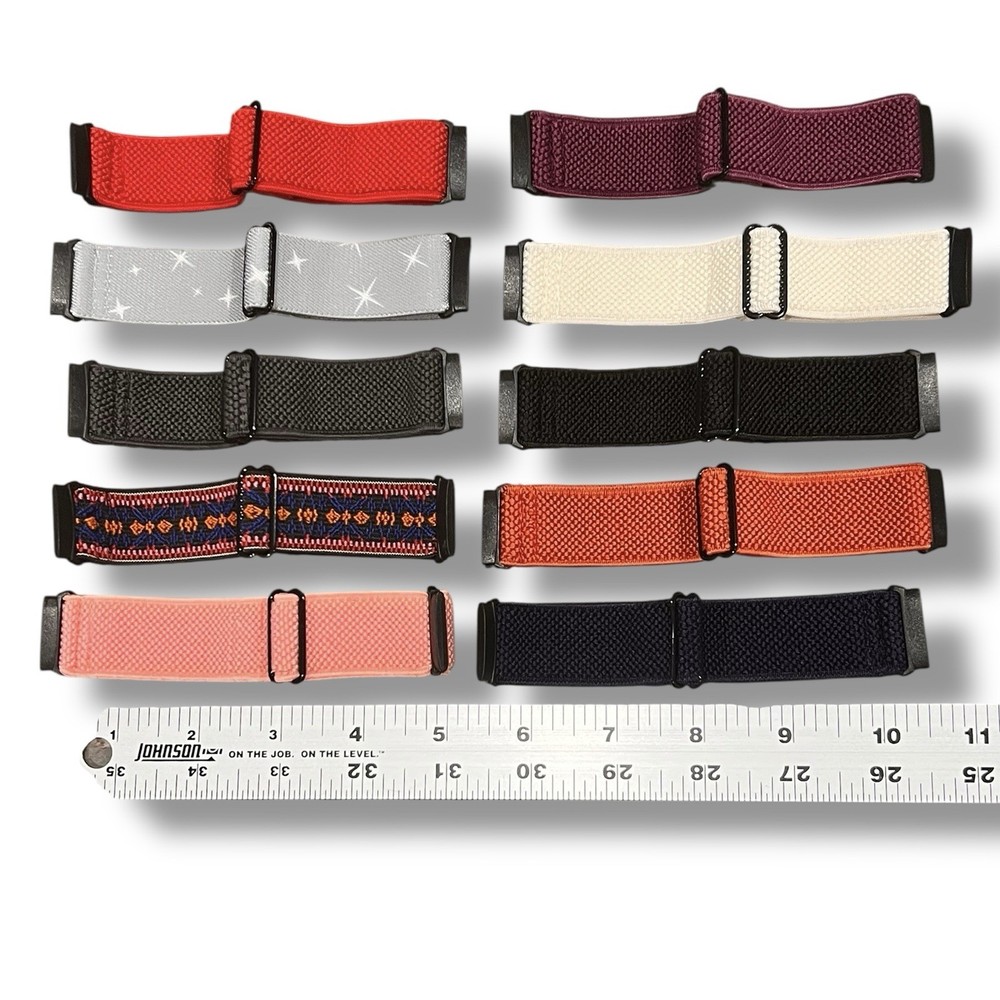 10 Pack Fit Bit Versa? Replacement Bands Multicolor Washable, NEW