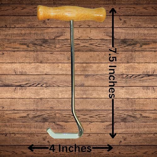 Intrepid International Wooden Handle Boot Hooks Boot Puller, Pair of Durable