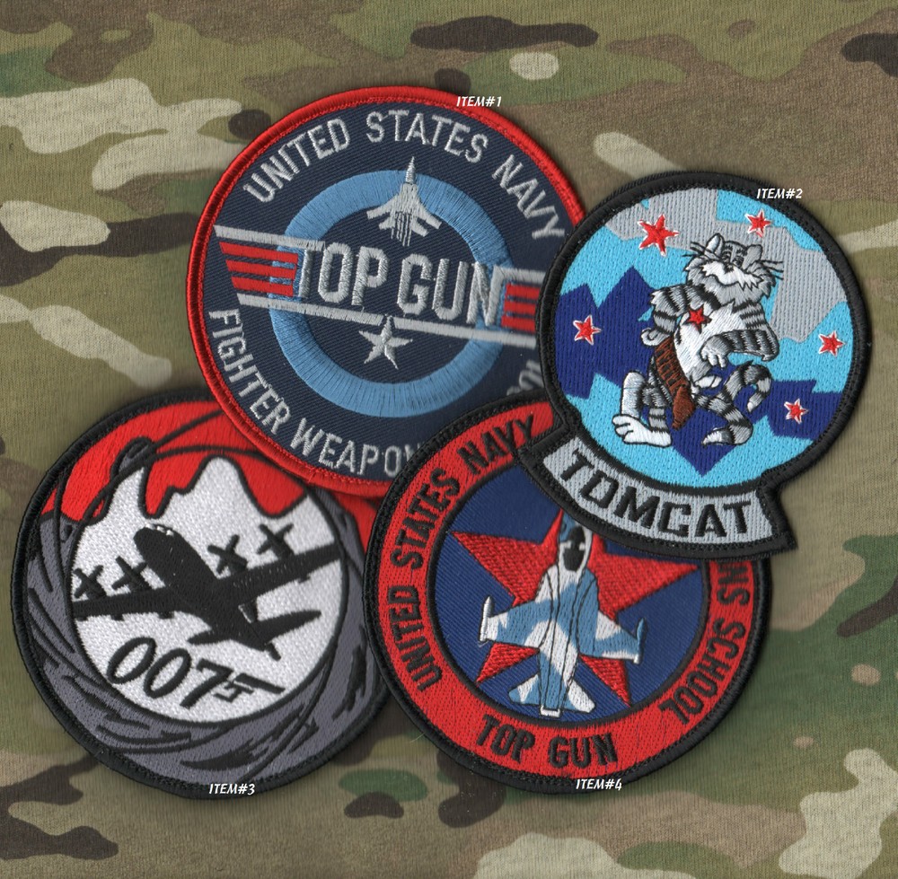GENERIC TOP GUN FIGHTER WEAPONS SCHOOL RED AGGRESSOR vêlkrö ORIGINAL PATCH: A-4