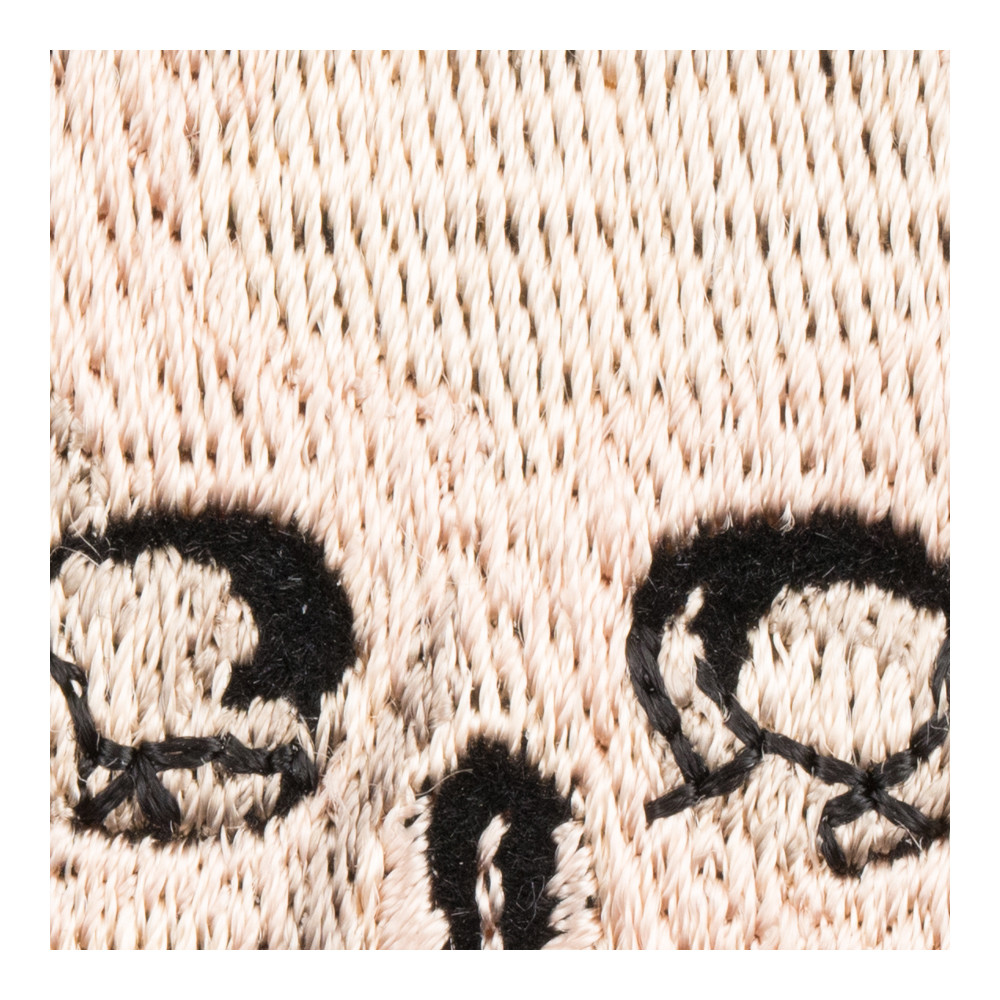 Smiling Tan Skull & Crossbones Patch, Skull Motorcycle Patches