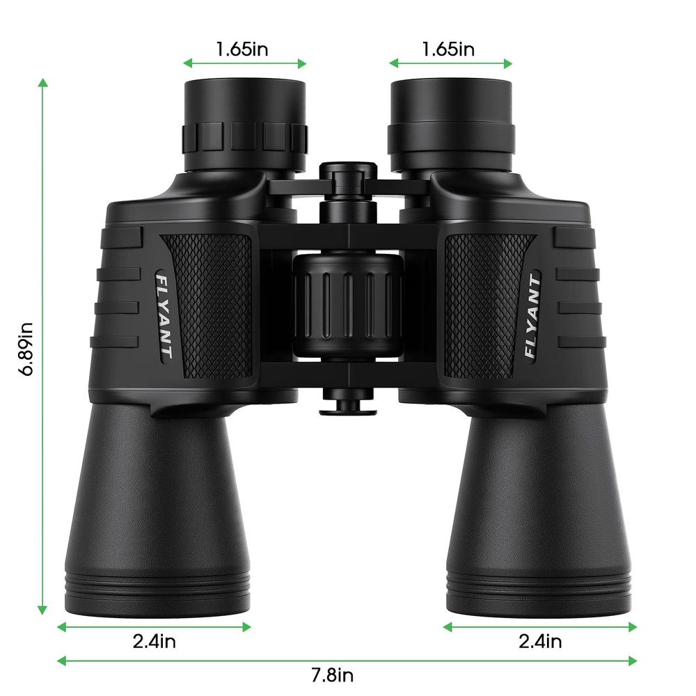 20x50 High Powered Binoculars for Adults, Waterproof Compact Compact, Black