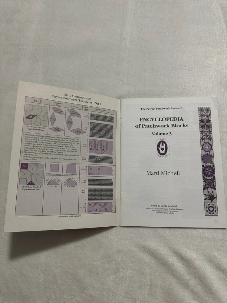 Marti Michell Encyclopedia Of Patchwork Blocks Perfect System Volumes 2 3 4 6