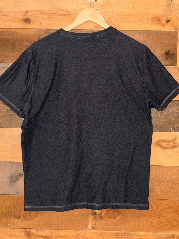 Vuori Strato Tech Tee Charcoal Heather Size XS