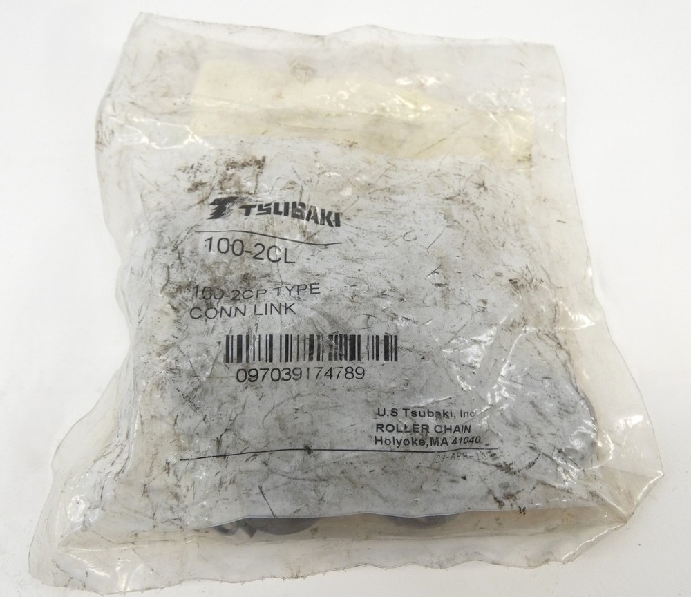 Tsubaki 100-2CL Roller Chain Connector Link - NEW Surplus!