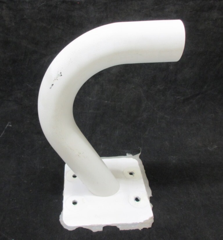 SECURITY CAMERA WALL BRACKET, 9" H X 1-3/8"-18 PORT, WITH MOUNT PLATE