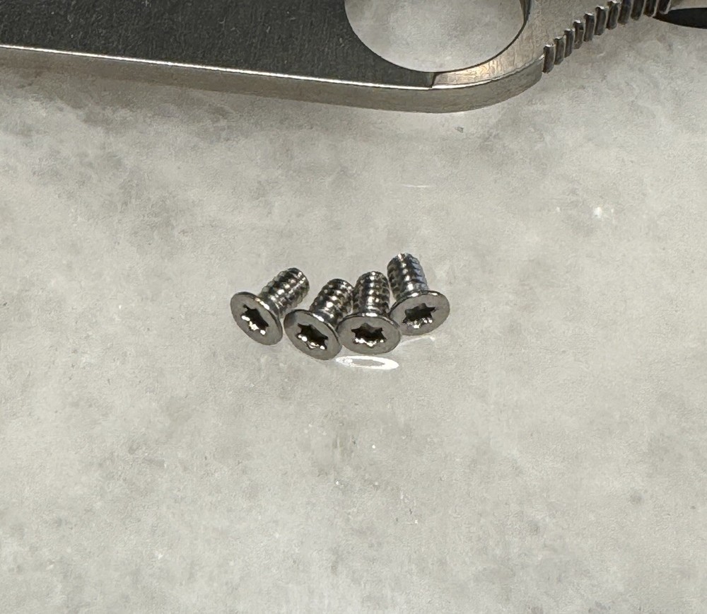 Stainless T8 Scale Screws for Spyderco Paramilitary 2 G10 Manix 2 Military CQI
