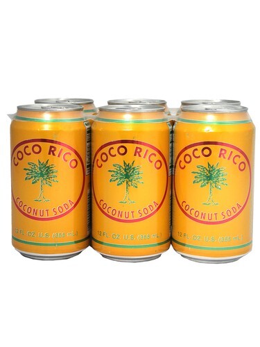 Coco Rico Coconut Soda 12oz can (6pack)