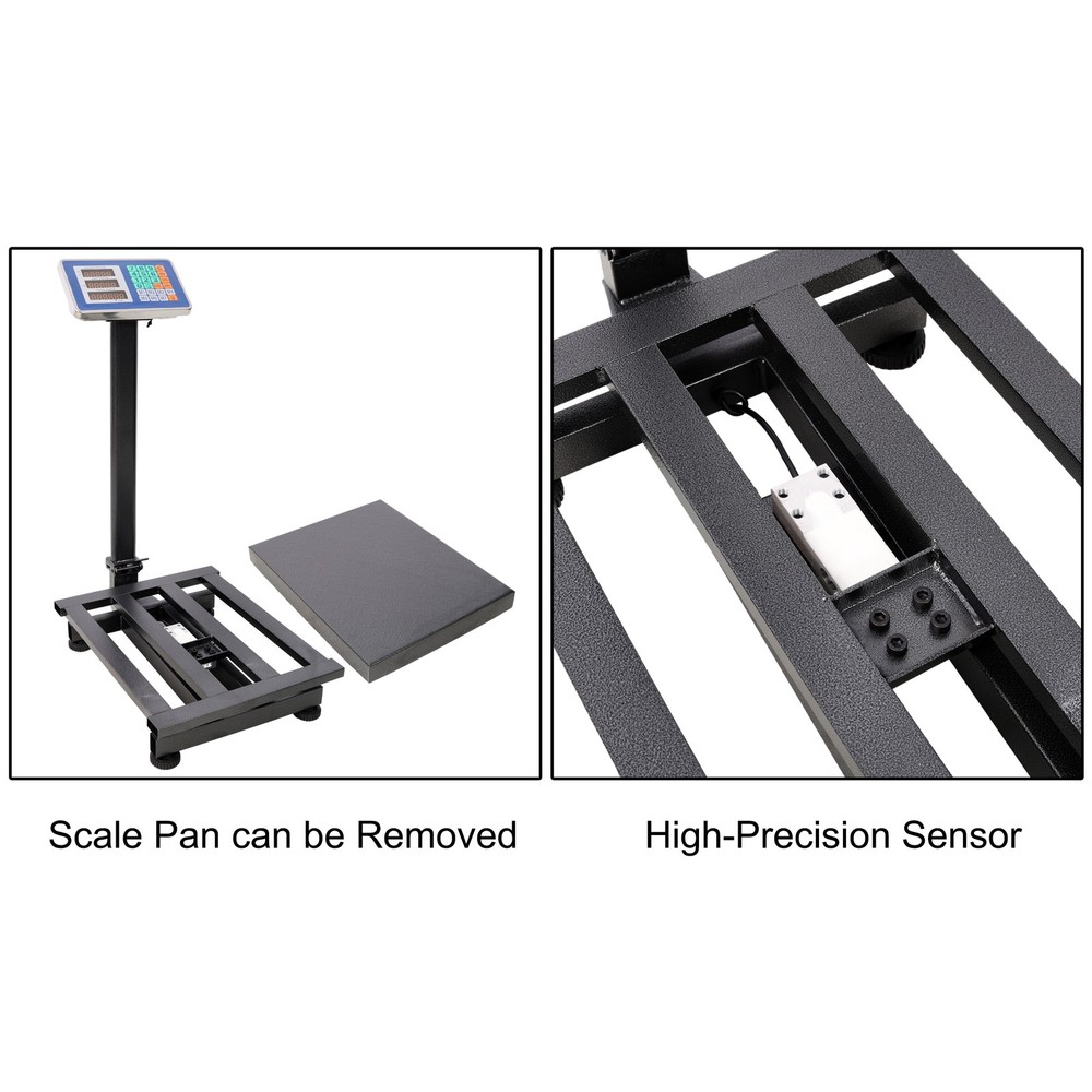 660lbs Weight Computing Digital Scale Floor Platform Scale,0.1 lbs Accuracy