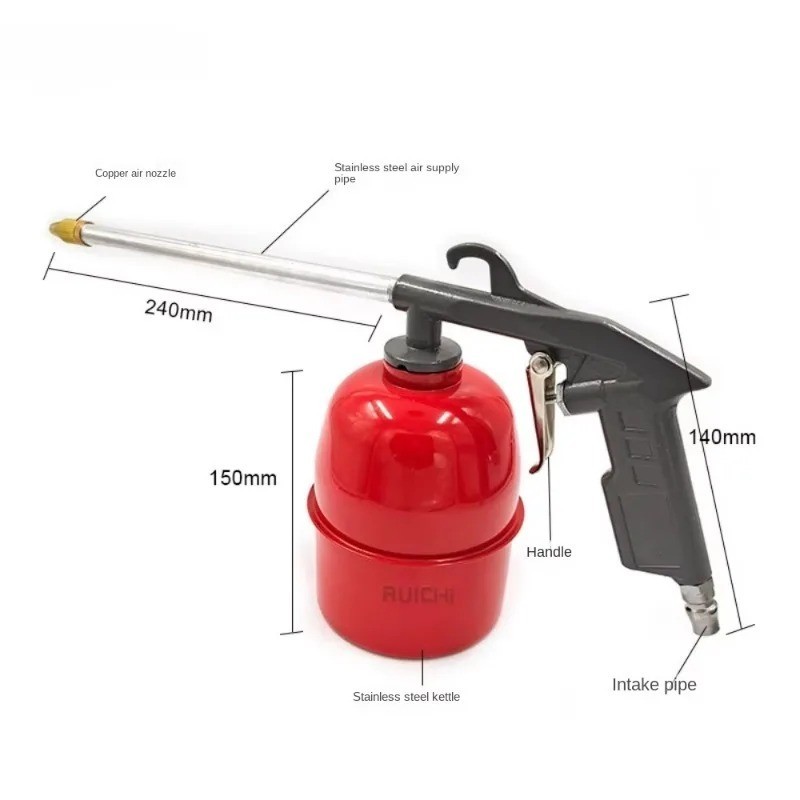 Car Auto Engine Cleaning Solvent Air Sprayer Degreaser Siphon Tools Gray ss