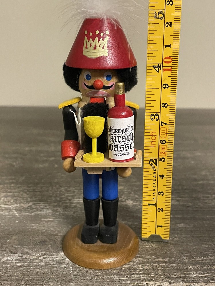 STEINBACH 5" BEER BUTLER TINY NUTCRACKER - HANDMADE GERMANY - No Box