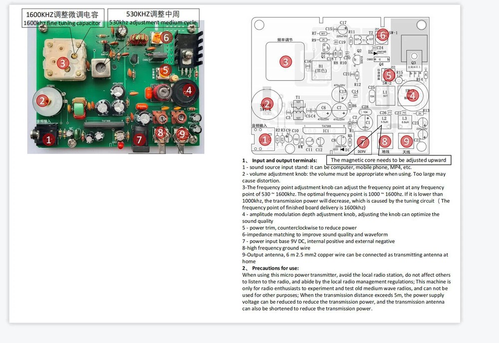 530-1600khz Medium Wave Transmitter Radio Experimental AM Transmitter