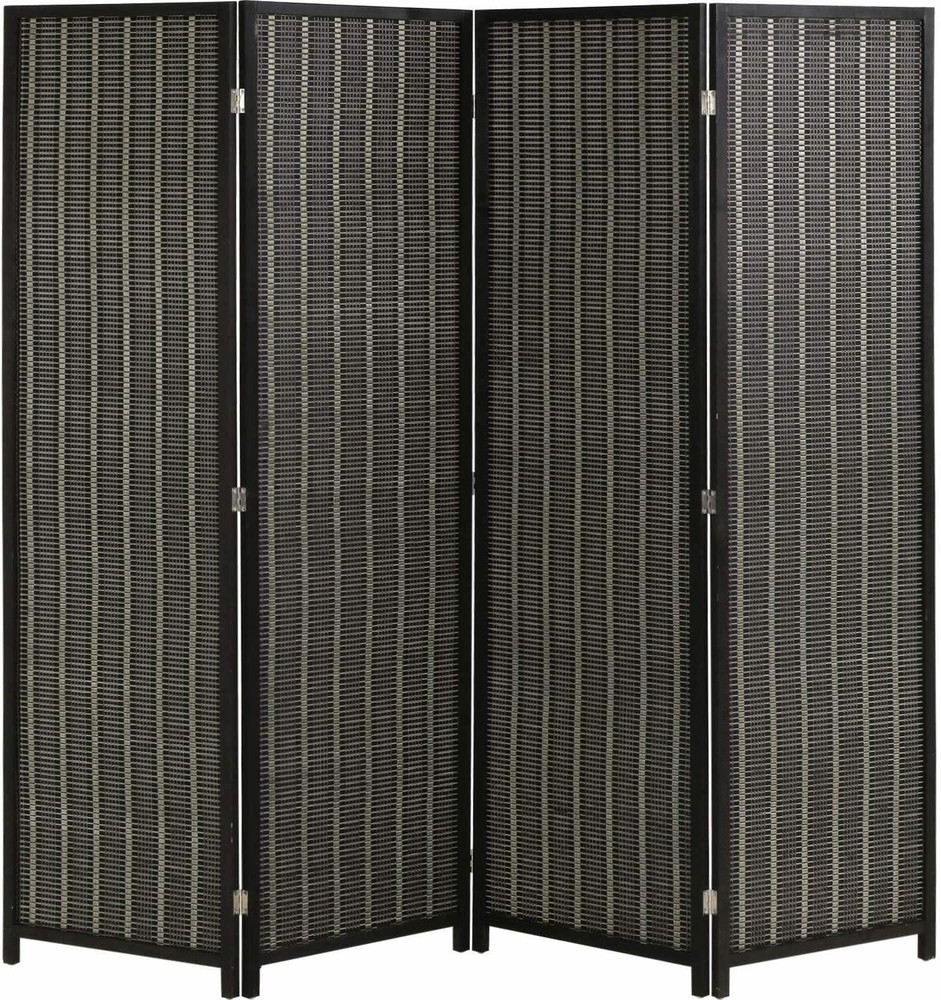 4 Panel Room Divider Privacy Screen Folding Bamboo Room Wall Seperating Divider