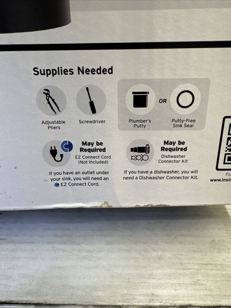 Garbage Disposal InSinkErator Power 900 Continuous feed 3/4 HP