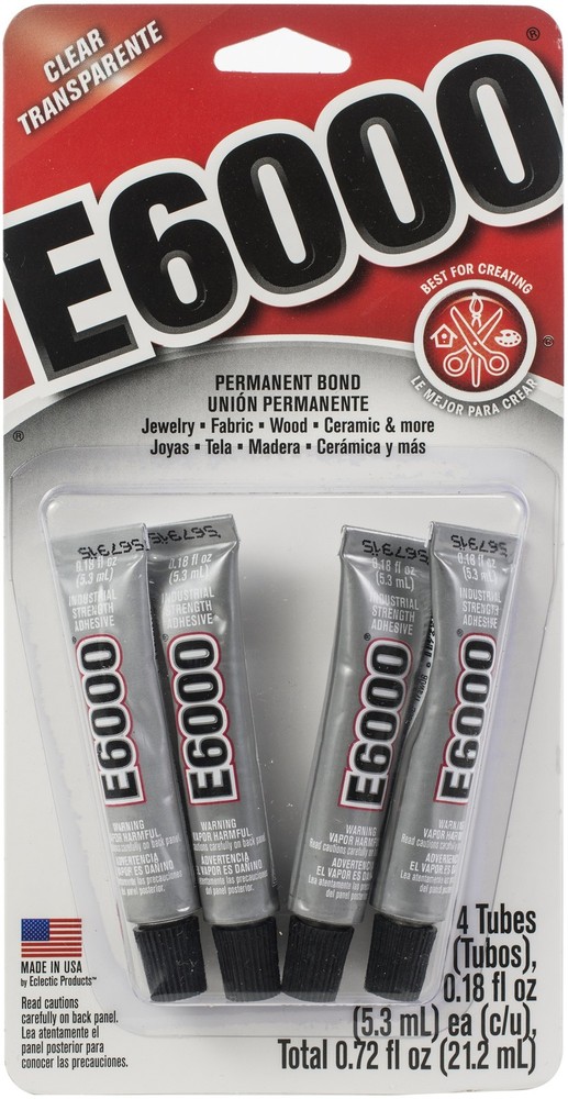 E6000 Multipurpose Adhesive 4/Pkg-.18oz Clear