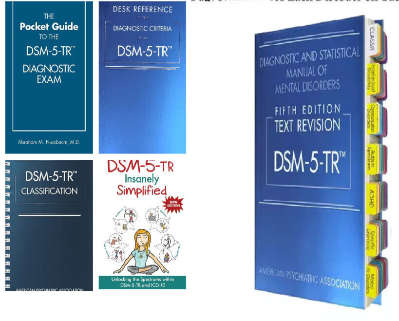 DSM 5 TR + Index Tab, Desk Reference, Classification, Simplified & Pocket Guide