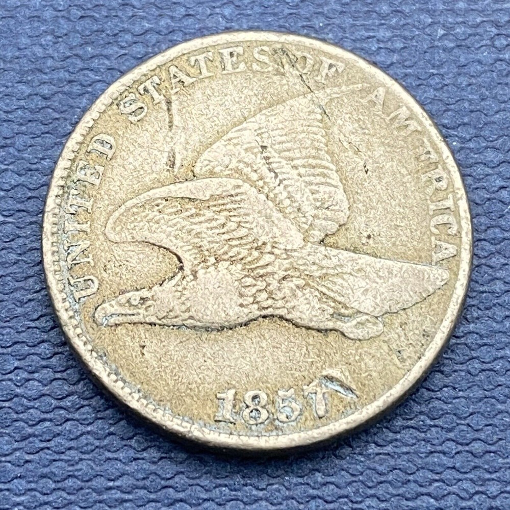 1857 Flying Eagle Cent 1c Better Grade  #42915