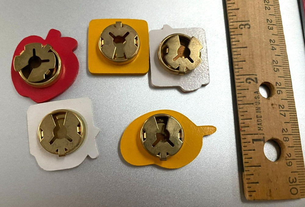 Button Covers with Bright Colored Education & Teacher Theme Design