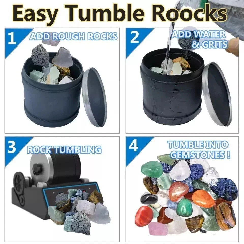5 LBS 4 step Rock Tumbler