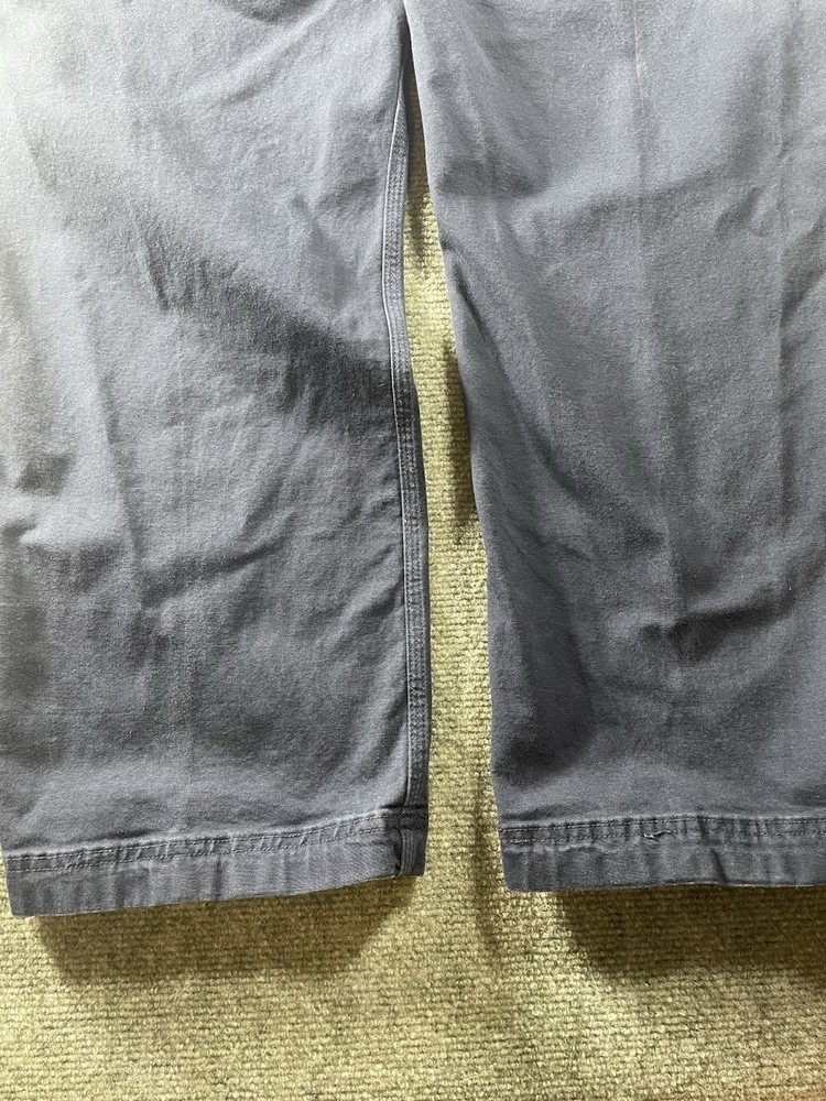 Duluth Trading Flex Fire Hose Work Pants 38x32 Blue Cotton Blend Construction