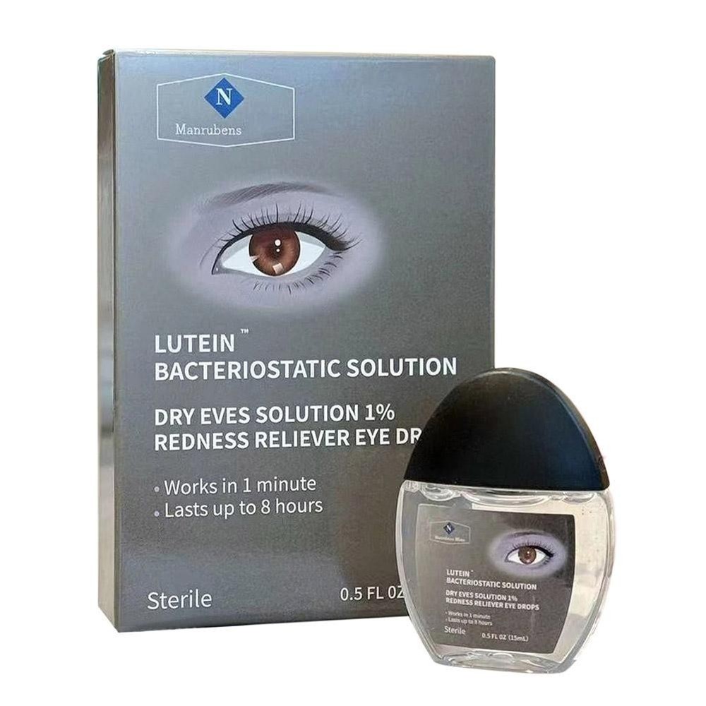 Bacteriostatic Solution, Dry Eves Solution 1% Redness Eye Reliever Drops B5T2