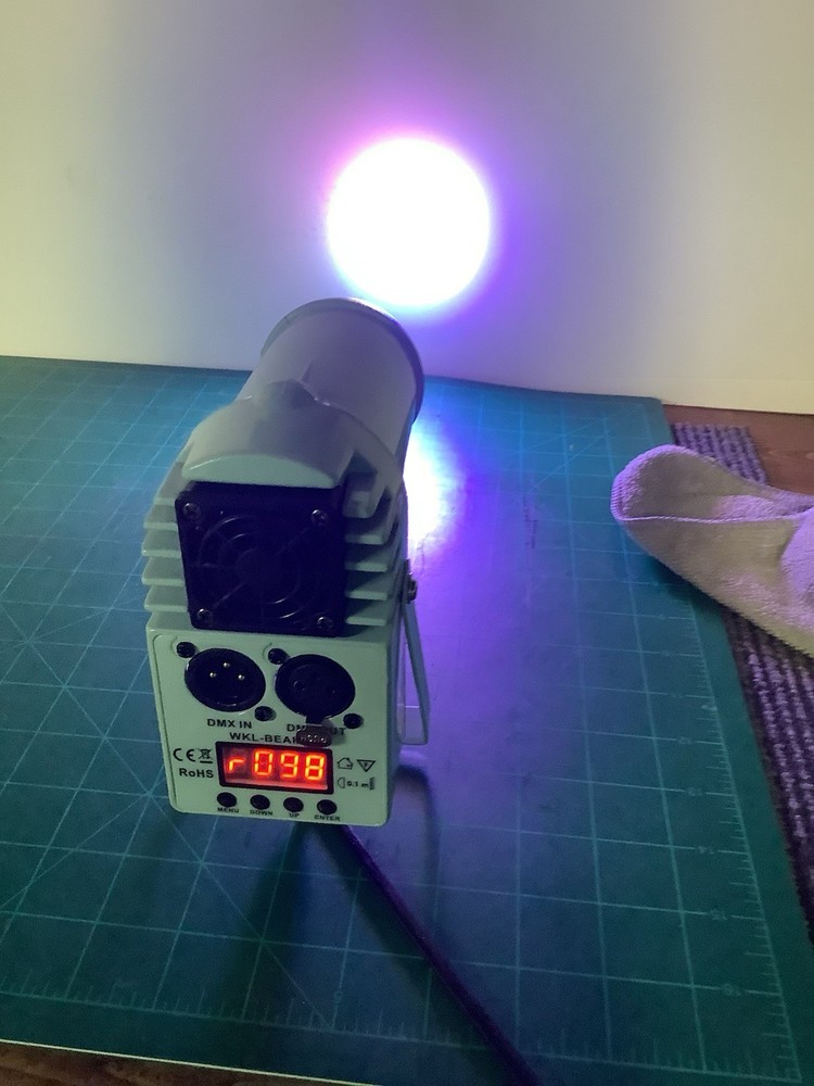 ZQ-B93B DMX512 LED Stage Light Controller / Spot Light Head — Tested & Working