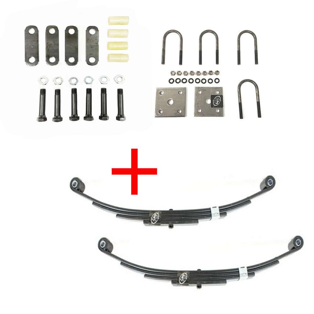3,500 lbs. Trailer Axle Suspension Kit Incl. Leaf Springs, Shackle & U-Bolt kit