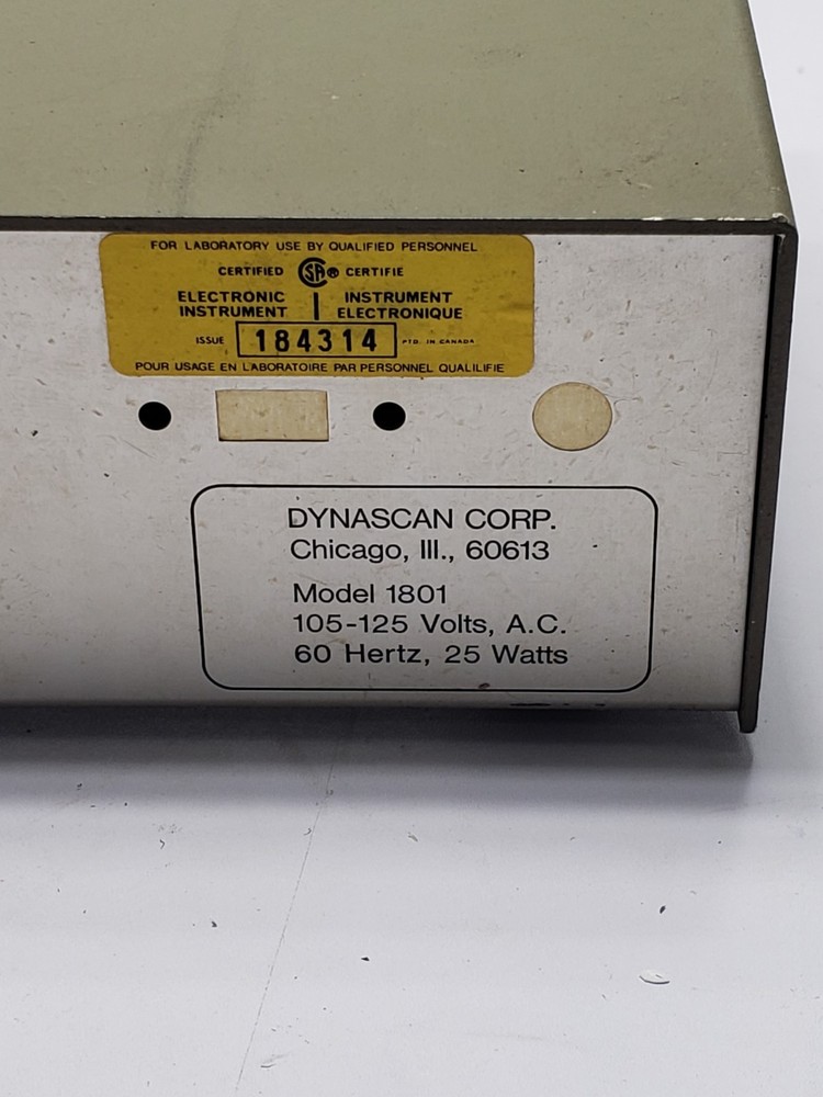 BK Precision Dynascan Model #1801 Frequency Counter Powers Up Pre Owned